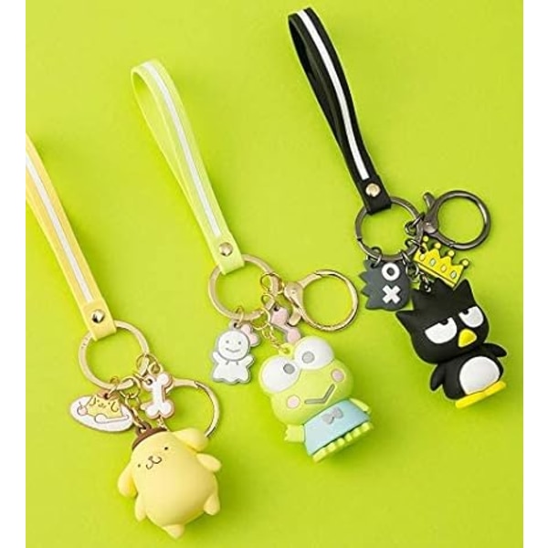 Söt Kawaii Tillbehör Anime Nyckelring Bedårande Nyckelring Nyckelring Nyckel Handväska Bil Charms-Pudding hund
