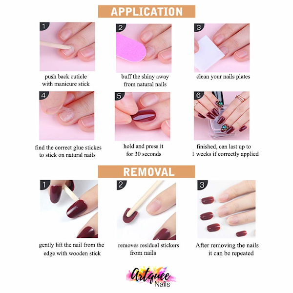 Nagelkonst Långa Falska Naglar-SM14-2127make up