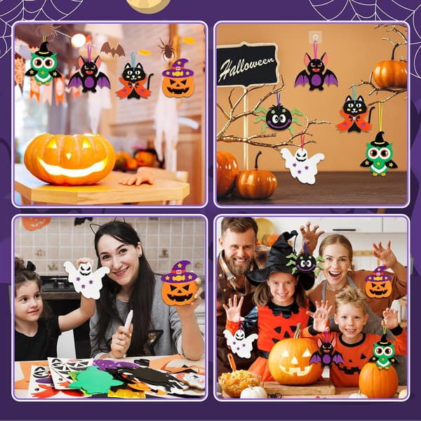 Børns Halloween-krea-sæt, DIY-festartikler og dekorationer til drenge og piger