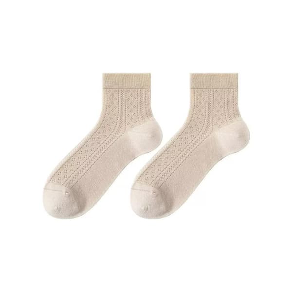 Mulberry Silk Ankle Socks 7-pack - Seamless No-Show for Everyday and Training, Breathable Antibacterial Non-Slip Thin Mesh