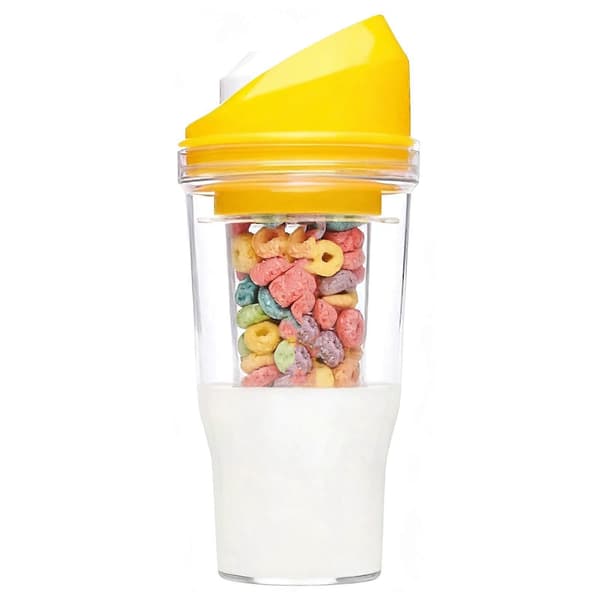 The Cereal Cup Stor Kapacitet Mælkebøtte til Hjem og Rejse