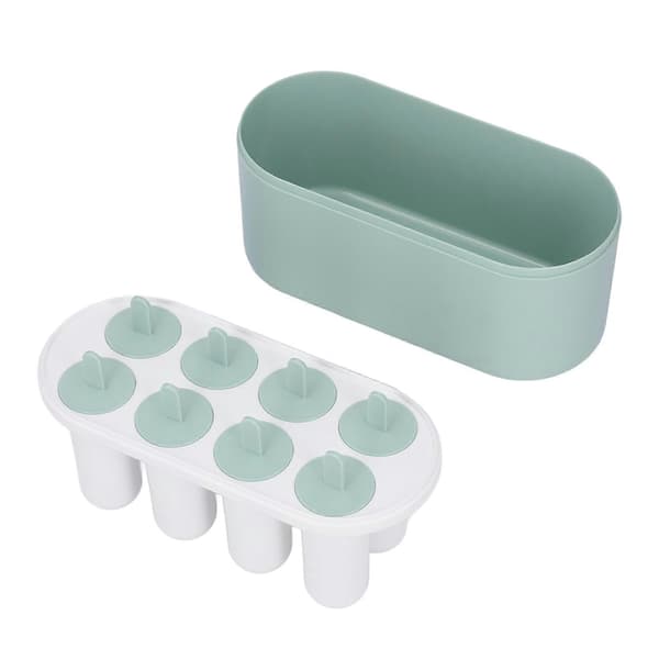 Fødevaregodkendte sikre ispindeforme, genanvendelige let-udløsende ispindeforme til uendelig sommerhygge, BPA-fri silikone ispindeforme med 8-huls design