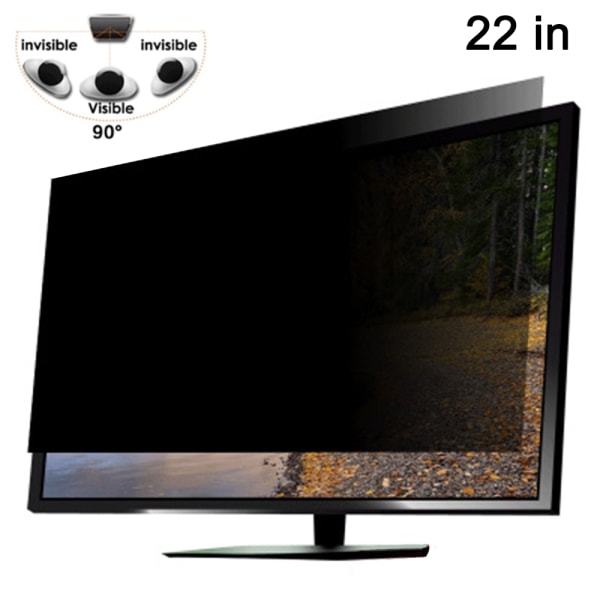 Computer Privacy Screen Filter Anti-Glare, Anti-Scratch, Blokerer 96% UV 16:9 Billedformat-22 tommer