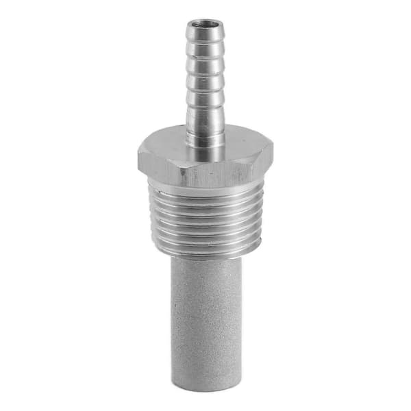 Hjemmebrygning Inline Iltning Diffusionssten Beluftningssten 1/2 Npt Karboneringssten Silver