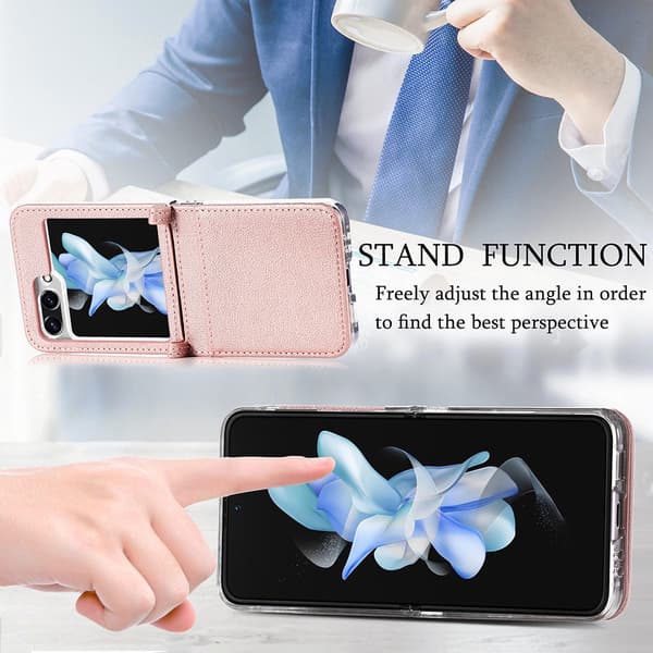 Ohut korttilompakko Samsung Galaxy Z Flip 5 Rosa