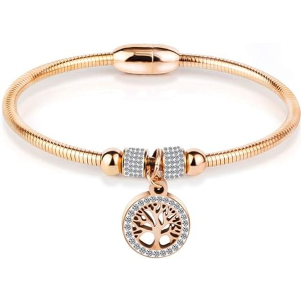 Jude Jewellers Stainless Steel Tree of Life Charm Armband Armband Cocktailparty Jubileum