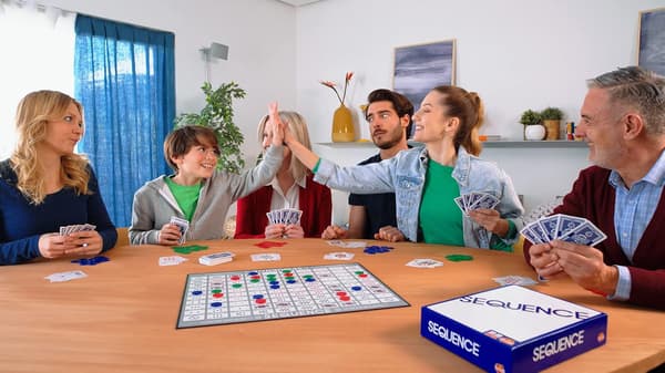 Sequence - Original Sequence Game with Parallel Panels, Cards and Chips (Packaging May Vary) White, 10.3 x 8.1 x 2.3 inches (approx. 26.2 x 20.6 x 5.9 cm)