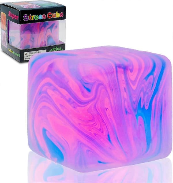 Squishy Stresskube, Gigantiske Stressballer for Barn Voksne Squishy Angst A