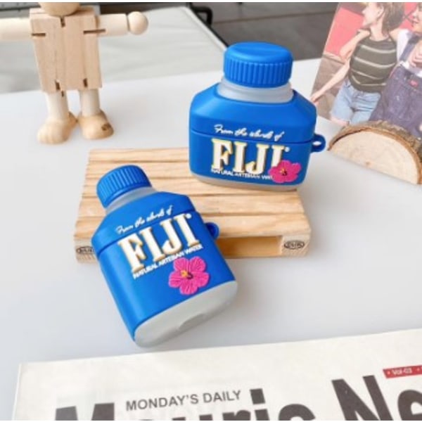 Søt etui for Airpods 3, 3D Fijiwater-design i silikon, beskyttende støtdempende deksel med nøkkelring for Airpods EaREuds