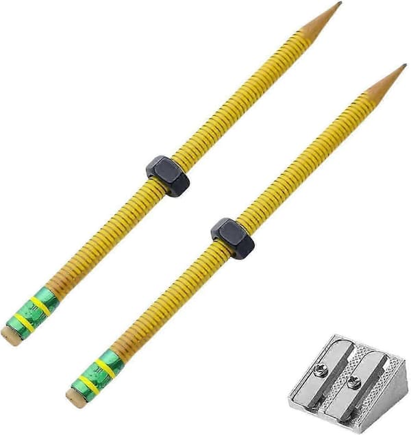 ADHD blyantfidget for fokus og stresslindring, 2 stk gjenget design 2PCS
