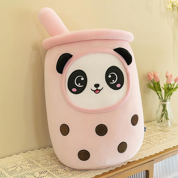 Söta plyschleksaker mjölk tekopp kudde plushise bubbla te plushie mjuk stoppning (9,45 tum)