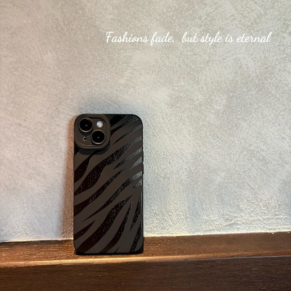 iPhone 16 Pro Max Skal 6,9 tum 2024, Estetisk Hjärtan Print iPhone 16 Pro Max Skal för Kvinnor Flickor Män, Silikon Skyddande Telefonfodral för iPhone Zebra Stripe iPhone 15 Plus