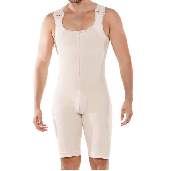 Kroppsshaper for menn - Slankende kompresjonsplagg og post-kirurgisk shapewear white M