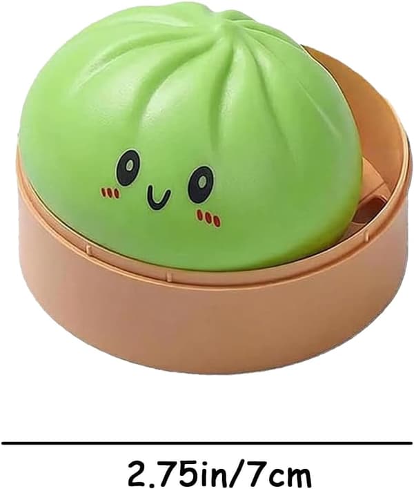 Dumplings Squishy Mystery Mini Dumplings Squishy Stressbolde Fidget Sensorisk Legetøj Blød Klemme Dekompression Dej (Lilla-A) Green