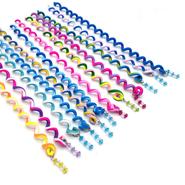18 stk. hårstyling twister clips til piger, hårstyling til kvinder, gør-det-selv-værktøj, hårperler til fletninger - lilla