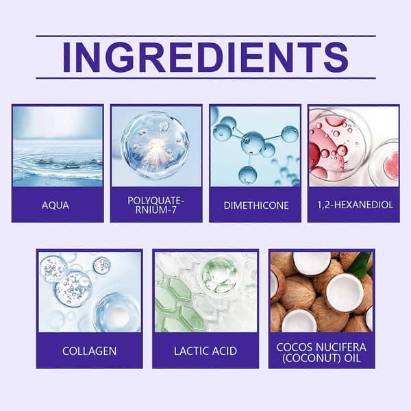 2 stk. proteinudglattende creme, nærende hårpleje til glat, silkeblødt, glat hår