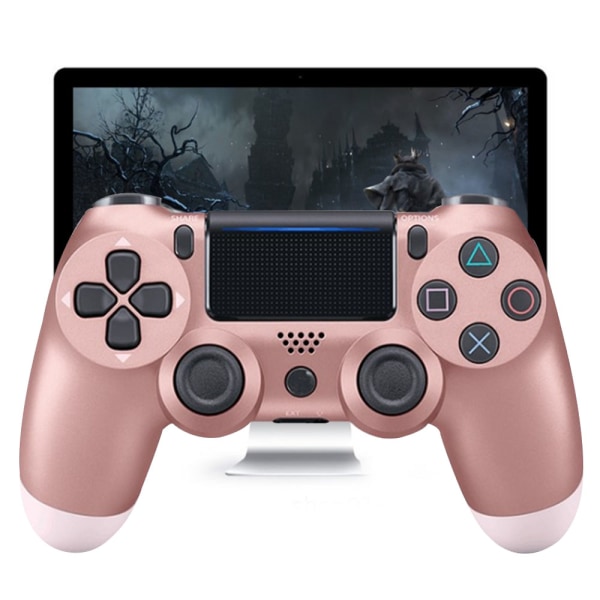 Trådløs Game Controller Controller Bluetooth Dual Head Gamepad Joystick Gamepad kompatibel med Game Console 4-rose gold