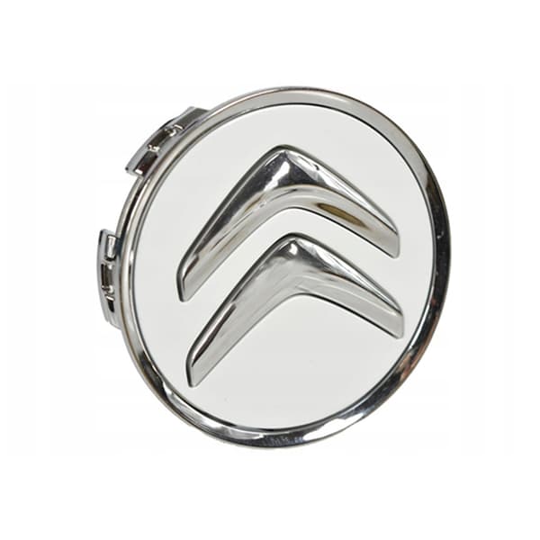4-pakning - Citroën Senterkopper / Hjulkapsler Emblem - B 9 90 60mm - Silver