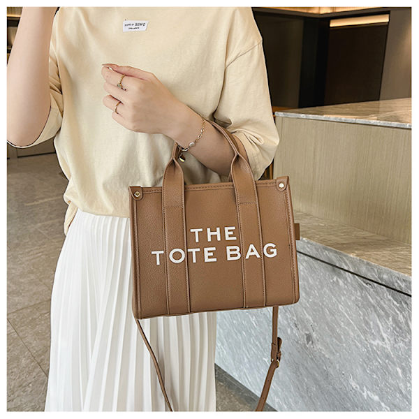 The Tote Bag för kvinnor Dupes Mini Läder Tote Bag Liten Personlig Crossbody Handväskor