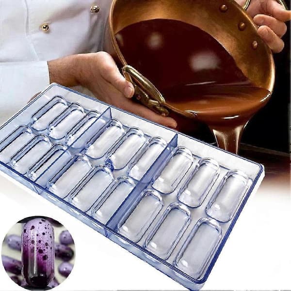 Pilleforme Kapselform Ovale Chokoladeforme Til DIY Pillefremstilling T5A6