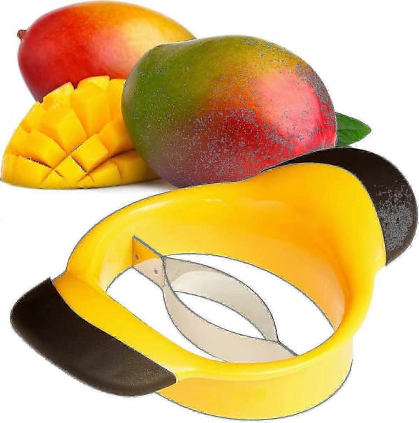 Mangoskiver, Mangoskiver, Sklisikkert Håndtak, Blad i Rustfritt Stål, Mangoskiver, 1 Stykke 26s