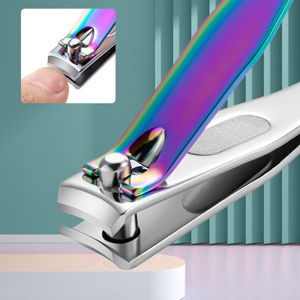 Nagelklippare med sjöjungfruhandtag - 3-delad färgad titanuppsättning