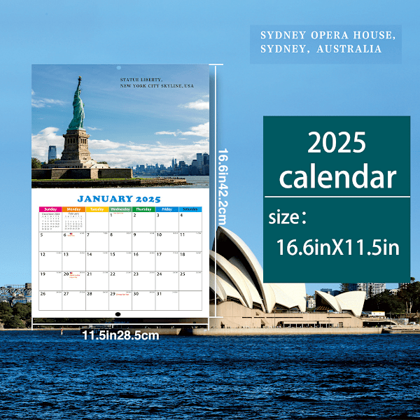2025 Verdenslandskapstema Kalender