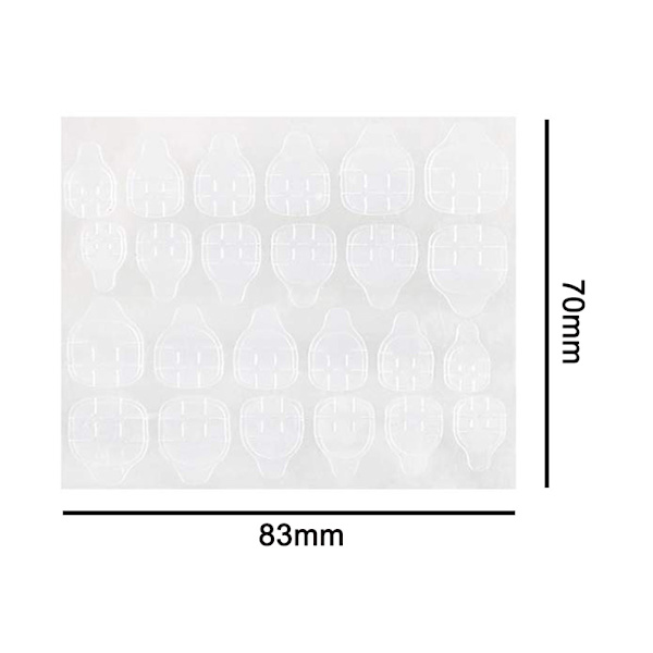 50 stk. hænder-24 stk. / stk. gul lim 7083 negle negle stykke vandtæt tape