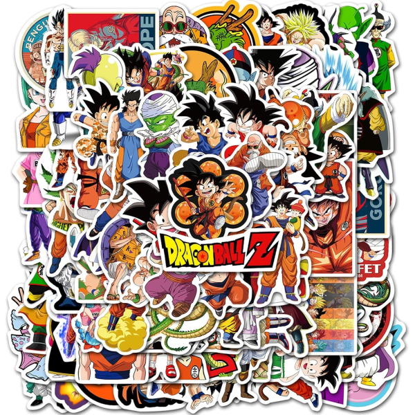 100pcs Stickers for Laptop, Classic Anime Stickers Cartoon Water Bottles Scrapbook Phone Skateboard Bike Motorcycle Car Luggage Helmet Bumper Decals