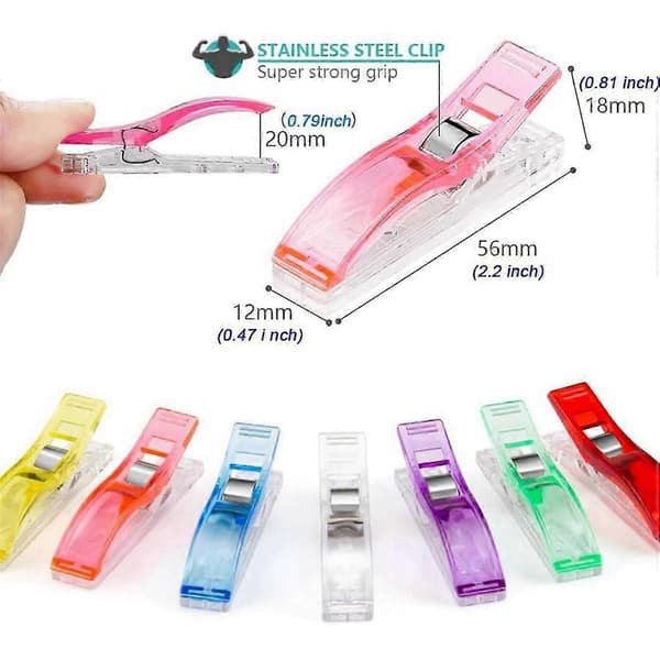 100 STK Store Syclips Stofclips Syartikler