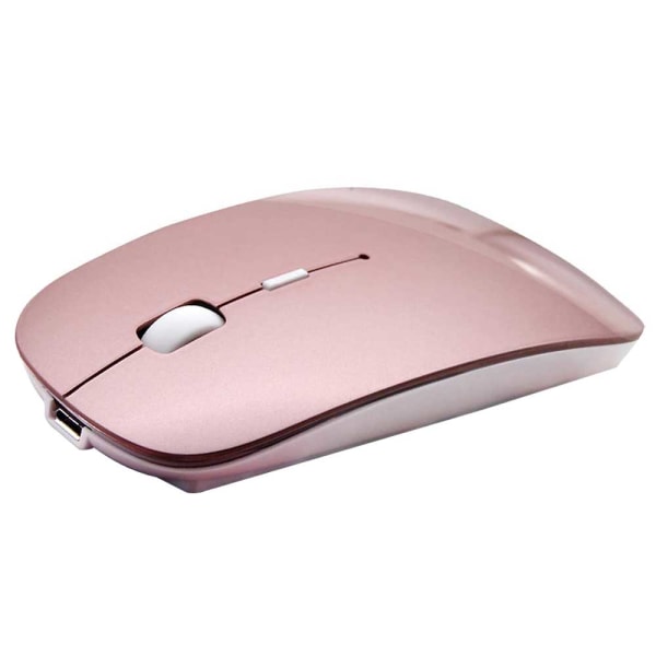 Rechargeable Bluetooth Mouse compatible with Mac Laptop Wireless Bluetooth Mouse compatible with Windows Laptop-rose gold