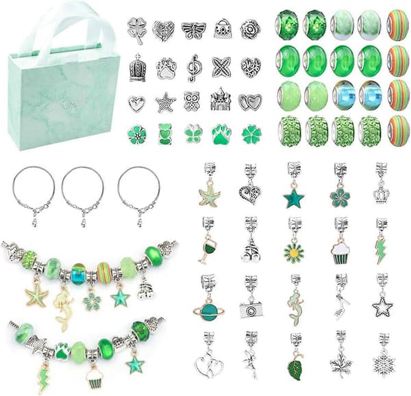 Børnearmbåndssæt, DIY Smykke Charm Armbåndsfremstillingssæt