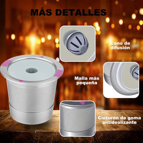Reusable K-cup Coffee Filters, Stainless Steel Coffee Machine Filters (One Pack)