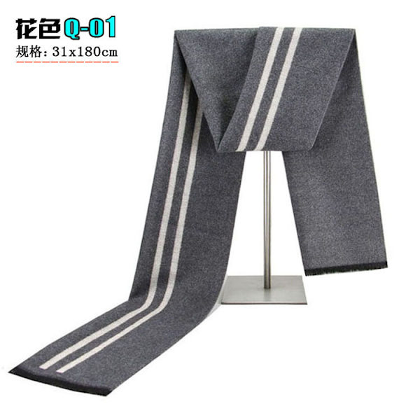 Høy kvalitet vinter skjerf for menn | Rutete kashmir skjerf for menn | Luksus skjerf for menn - skjerf Design Q-01 180cm