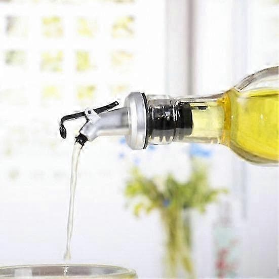 Køkkendispenser til olie-, sauce- og eddikeflasker med vippehætteprop