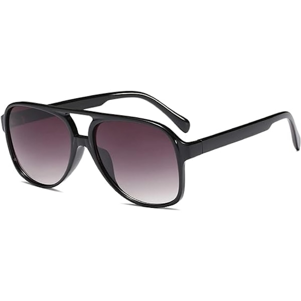 Klassiske Vintage Aviator Solbriller for Kvinner og Menn - Store Rammer, Retro 70-talls Solbriller