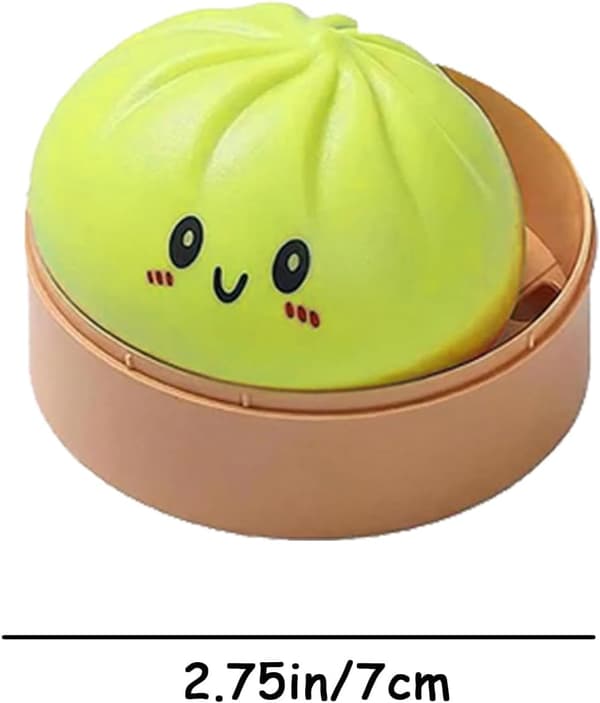 Dumplings Squishy Mystery Mini Dumplings Squishy Stressbolde Fidget Sensorisk Legetøj Blød Klemme Dekompression Dej (Lilla-A) Yellow