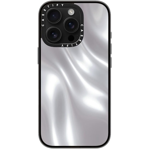 Kompakt iPhone 16 Pro Max Deksel [Lettvekt / 1,2 m 2X Militær Grad Fallbeskyttelse/Slank] - Kirsebær - Klar Svart Soft Metal iPhone 16 Pro