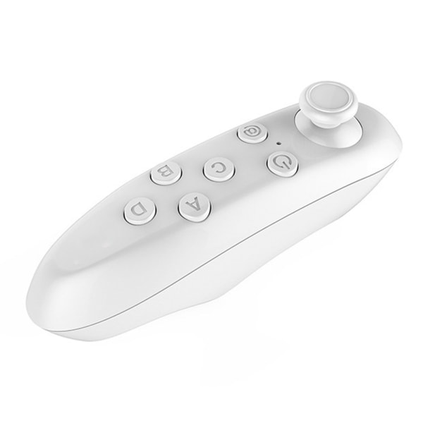 Home Small Wireless Bluetooth VR Remote Control Gamepad,Control VR videos, games, selfies, mouse. - White