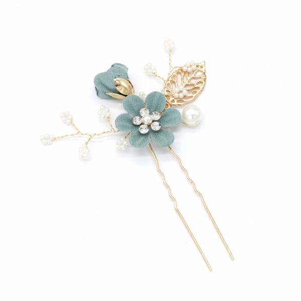 4 st bröllop handgjorda mode hårkam set blommig brud huvudbonad hår accessoarer strass brud hårkam