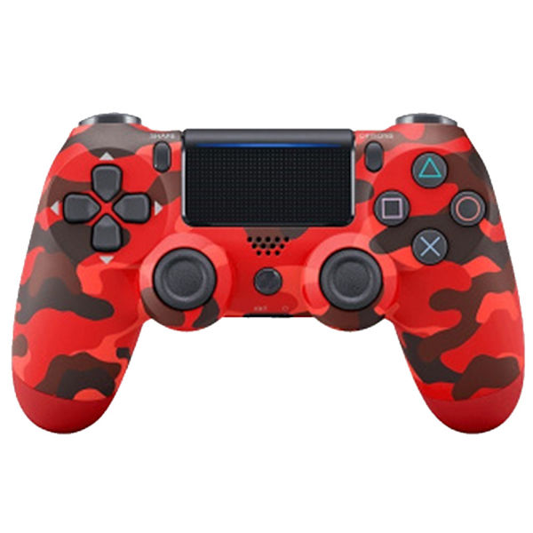 Trådløs Game Controller Controller Bluetooth Dual Head Gamepad Joystick Gamepad kompatibel med Game Console 4-rød camouflage