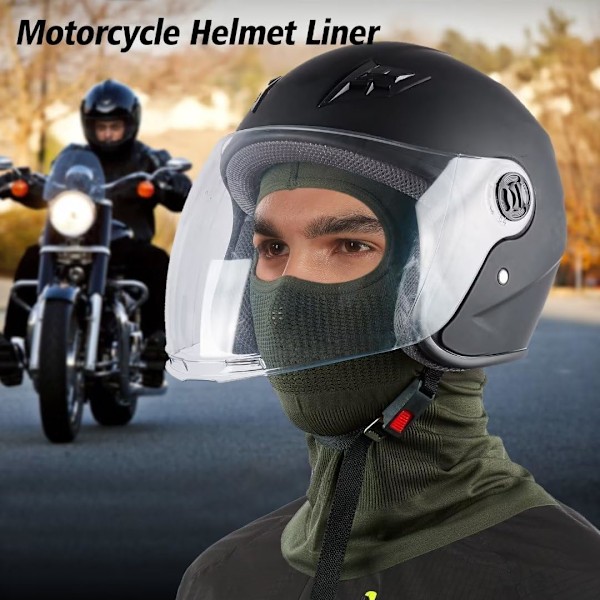 Balaklava Helmask för Motorcykel Cykling Skidmask för Män Kvinnor Andningsbar Navy blue