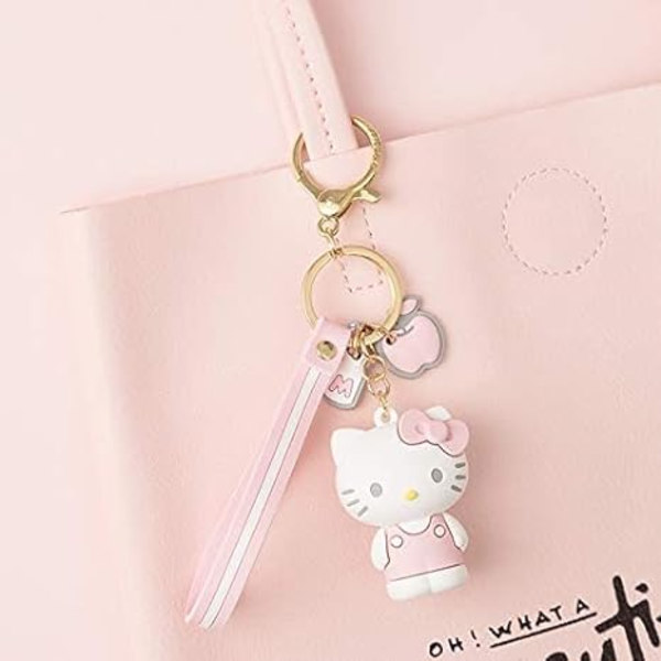 2 kpl söpöjä Kawaii-tarvikkeita Anime-avaimenperä Ihastuttava avaimenperä Avaimenperä Avainkukkaro Käsilaukku Auton riipus - My melody+KT Cat