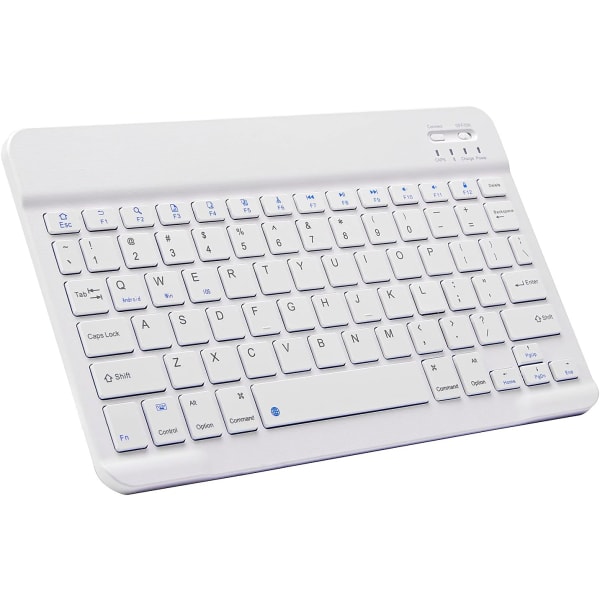 Bluetooth Keyboard, Ultra-Slim Rechargeable Wireless Bluetooth Keyboard compatible with iOS