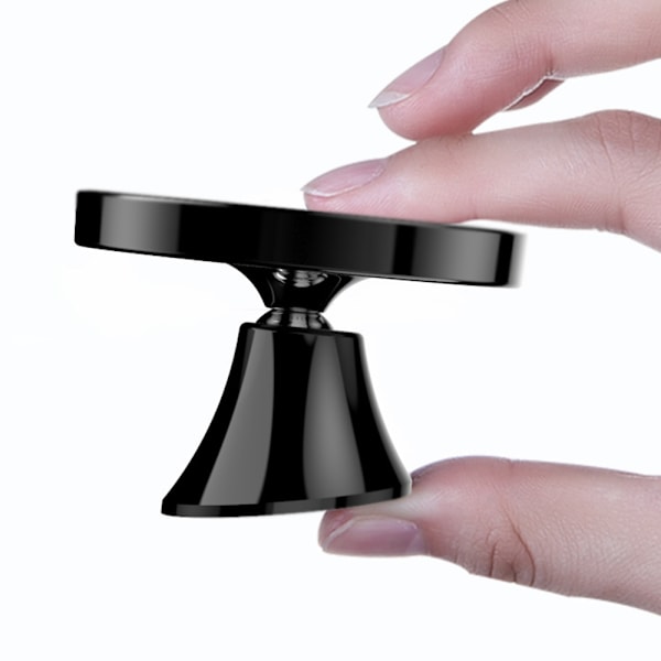 F12-B1 Sort Magnetisk Trådløs Opladningsholder - USB Interface Opladningskabel