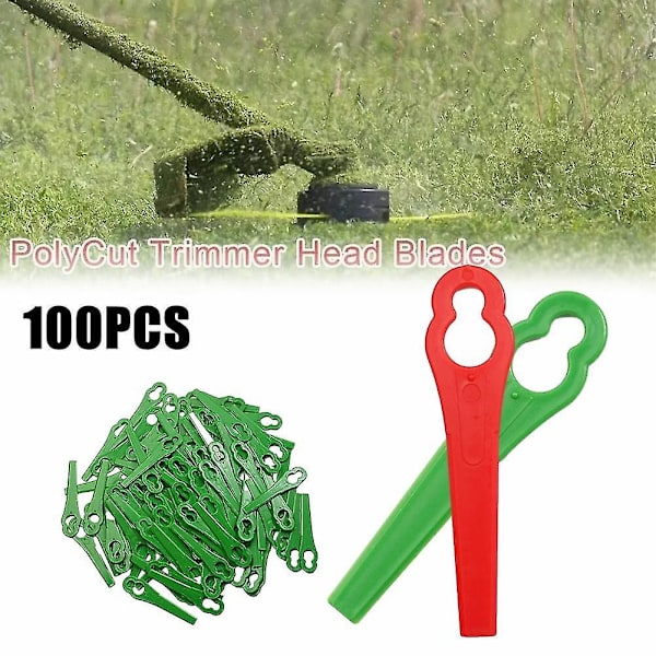100 Pieces Replacement Trimmer Einhell Plastic Garden Lawn Tip Cutter Grass Einhell Gardening Red