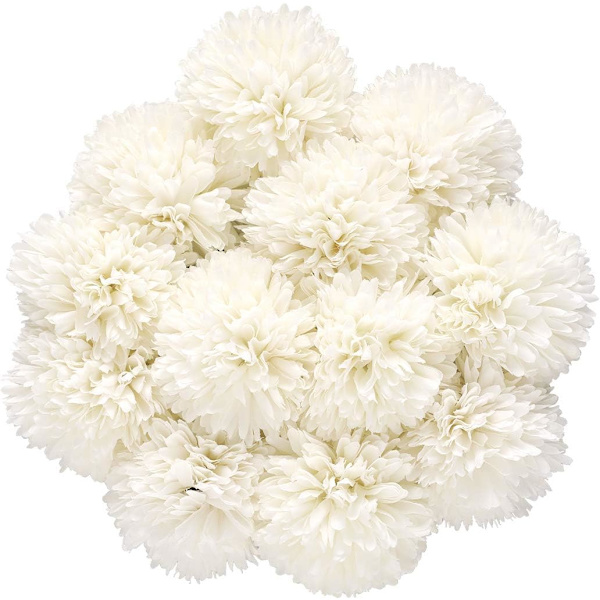 Valkoinen hortensia silkki kukkapää pussi 12 kpl hortensia faux häät koti juhla kauppa vauva suihku koristelu