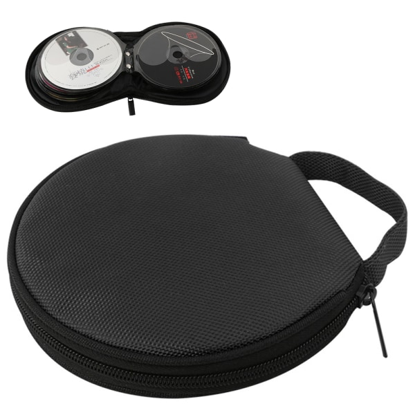 CD/DVD Portable Portable Wallet 20 Capacity CD Disc Capacity Waterproof Storage Case Compact-Black