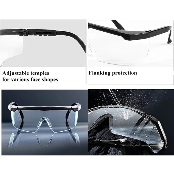2-pack säkerhetsglasögon, anti-imma och UV-skydd, klara skyddsglasögon, säkerhetsglasögon, barn Nerf Shootout, bygg, DIY, laboratorium