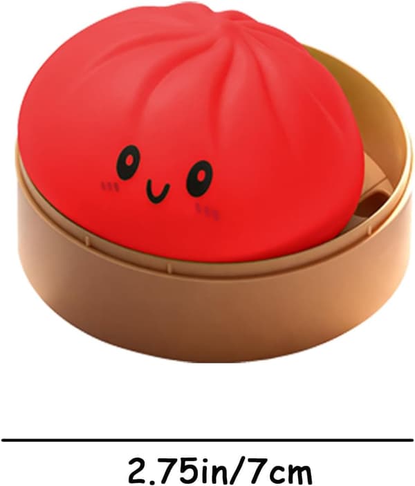 Dumplings Squishy Mystery Mini Dumplings Squishy Stressbolde Fidget Sensorisk Legetøj Blød Klemme Dekompression Dej (Lilla-A) Red